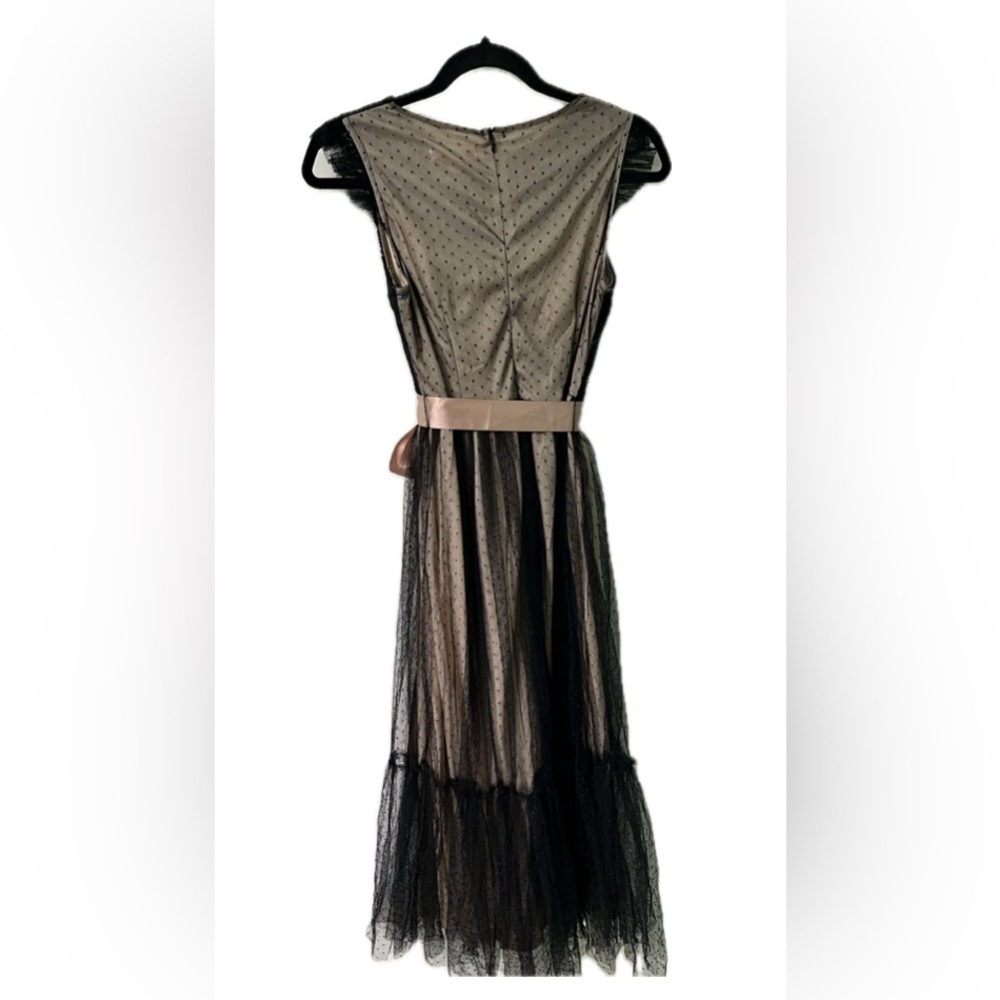 Dress Day Black And Nude Mid Dress Size Small Fairy, Goth, Formal, Prom NWT - Picture 3 of 11